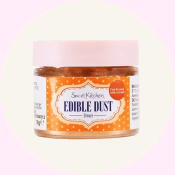 Ätbart Pulver Bronze 10 g – Skimrande Metallicfärg för Bakning & Choklad – SweetKitchen