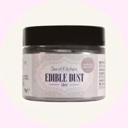 Ätbart Pulver Silver 10 g – Elegant Metallicfärg för Bakning & Choklad – SweetKitchen