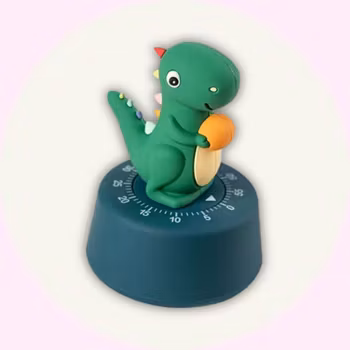 Dinosaurie Kökstimer för Barn – Mekanisk Äggklocka 1–60 minuter