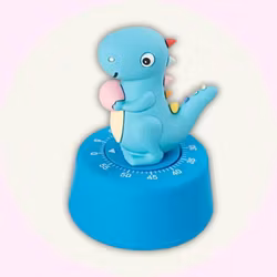 Blå Dinosaurie-Kökstimer – Perfekt för Små Bagare & Matglada Barn!