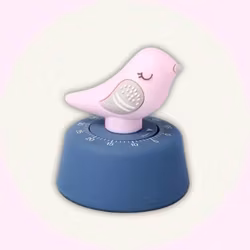 Rosa Fågel-Kökstimer – Perfekt för Små Bagare & Matglada Barn