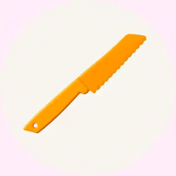 Barnkniv - barnvänlig kniv - Skalkniv - GUL