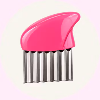 Räfflad barnkniv - crinkle cutter kids - Rosa