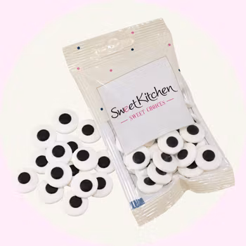 Ätbara sockerögon 18 mm – strösselögon - Sweet Kitchen 35 g