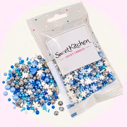 Frozen strössel med snöflingor – Sweet Kitchen