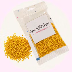 Gold Nonpareilles – Guldpärlor för Dekoration 40g - Sweet Kitchen