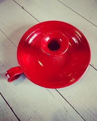 Ljusstake röd i emalj - Kockums