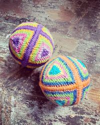 Boll blå/orange/grönt/rosa/gult