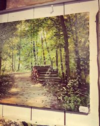 Målning skog