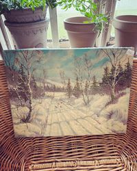 Målning vinter