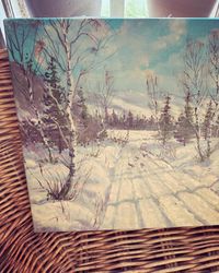Målning vinter