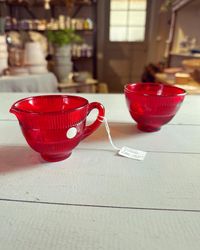 Sockerskål/gräddkanna set