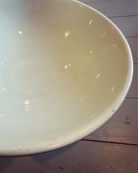 Vitt stort fat/skål