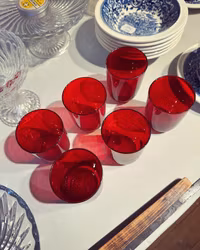 Röda glas 6st (endast avhämtning)