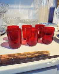 Röda glas 6st (endast avhämtning)