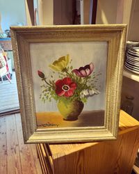 Målning blommor