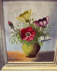 Målning blommor