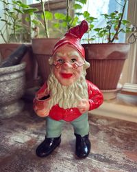 Tomte - stående som kan hålla i ett ljus