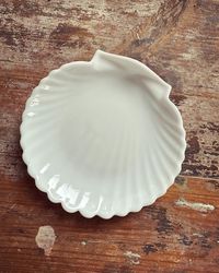 Snäckfat vitt glas