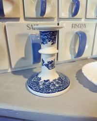 Ljusstake engelskt porslin Wedgwood