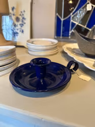 Kockumsljusstake blå