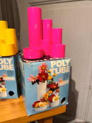 Förvaring/vas Poly Tube rosa