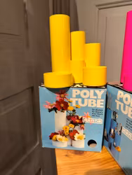 Förvaring/vas Poly Tube gul