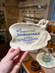 Fat av Rörstrand med reklam för kalk