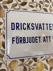 Emaljskylt (endast avhämtning)