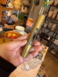 Litet timglass i mässing