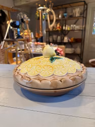 Form med lock och citrondekor (speciell frakt)