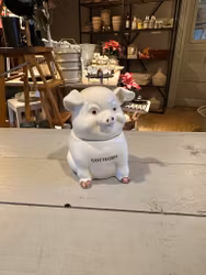 Gottegris, burk i porslin