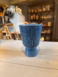 Blå liten vas Rörstrand