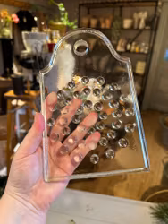 Skärbräda/underlägg i glas Signe Persson Melin