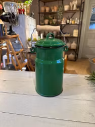 Emaljerad hink grön