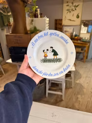 Tallrik barnstorlek med text