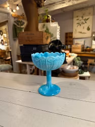 Skål på fot blå