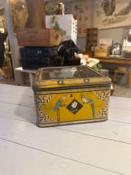 Plåtburk med glas i locket Coralli