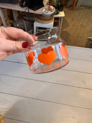 Glasburk med lock i kork, Sea Glasbruk