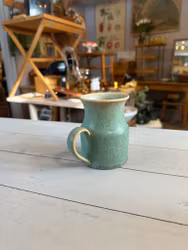 Keramikvas/kanna grön