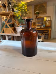 Glasflaska/medicinflaska ”hårolja”