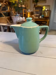 Kaffekanna porslin grön
