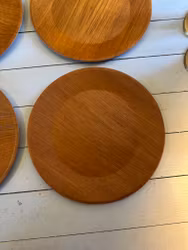 Kuverttallrikar teak Silva Sweden 4st