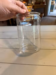 Glasburk/behållare