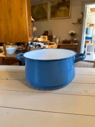 Durkslag emaljerat blå