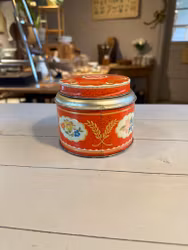 Liten plåtburk Kärnkaffe