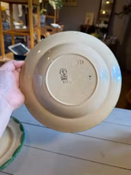 Grön Pyro djuptallrik