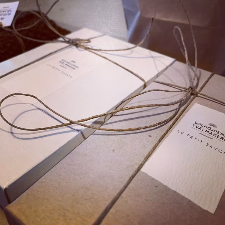 Le petit Savon. 4 gästtvålar från Solhöjdens Tvålmakeri