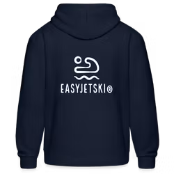 Cotton hoodie navy blue for men