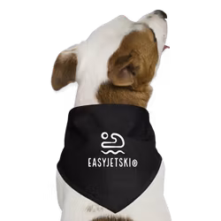 Hunde-bandana sort og hvit